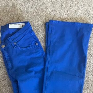7 For All Mankind Royal Blue Flare Jeans